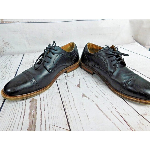 Nunn Bush Men's Kirkwood Cap Toe Oxford Shoes 81030-001 Black Size 7.5M Comfort - Picture 3 of 9